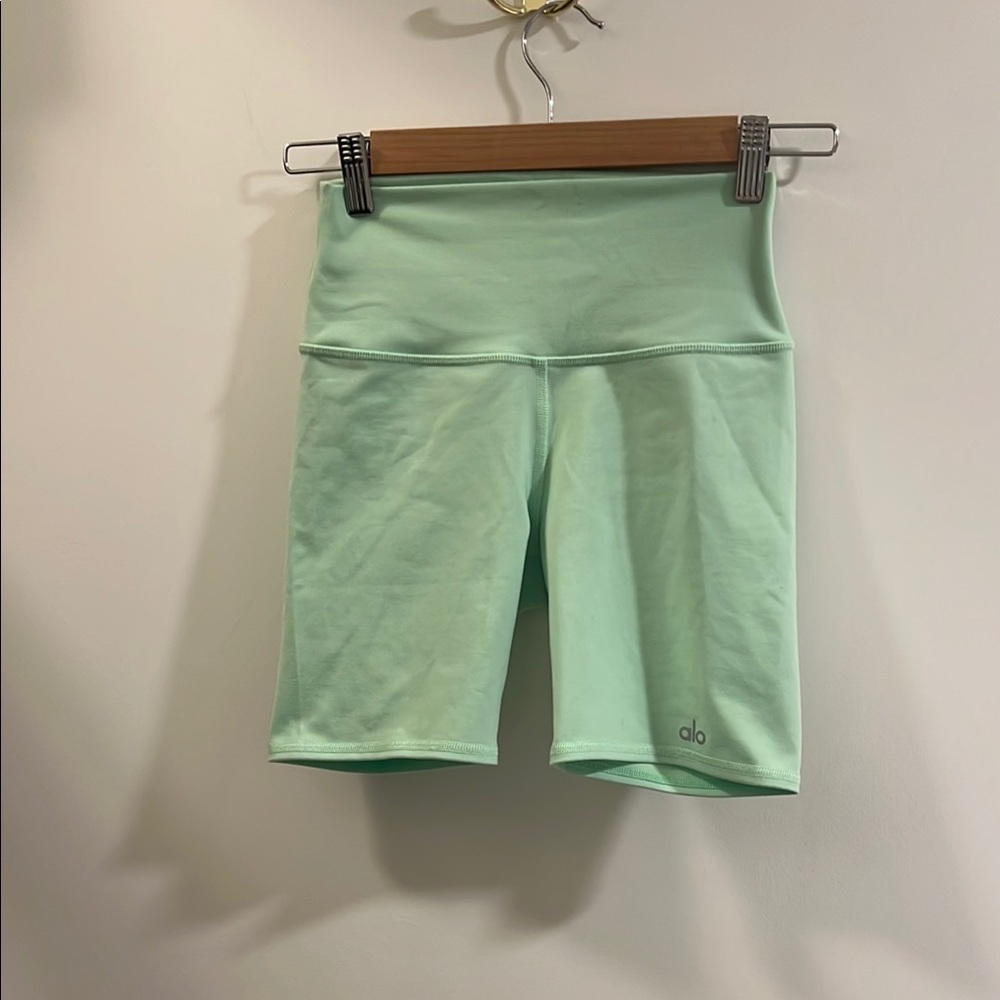 ALO Yoga Women's Mint Green Shorts